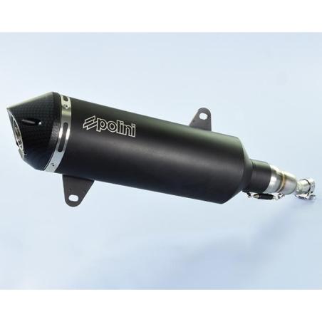 POLINI 190.0070 : POLINI Muffler - Black Aluminium Yamaha