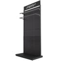 RST ABM0030-AMB+2XBA1400 : Expositor mural RST - 140x50X250cm Negro