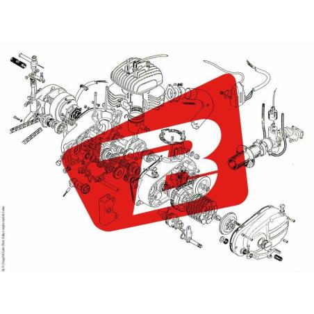 BREMBO 120394241 : Tornillo + pletina muelle + clip BREMBO M4.32