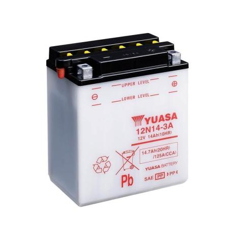 YUASA 12N14-3A (CP) : Batería YUASA 12N14-3A Combipack (con electrolito)