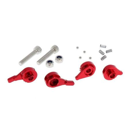 V PARTS KIT-SL1-RED : Kit de tornillos de palanca de freno V PARTS rojo