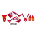 BLACKBIRD 2136R22 : Kit de adhesivos BLACKBIRD Replica Team HRC 22 Honda