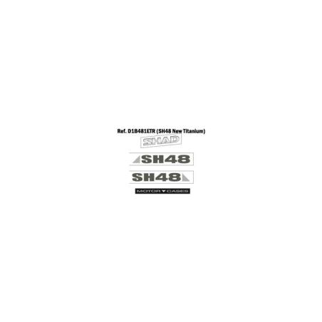 SHAD D1B481ETR : SET ADHESIVOS SH 48 GRIS OSCURO