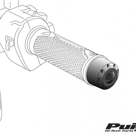 PUIG 6653 : Contrapesos Manillar Cortos