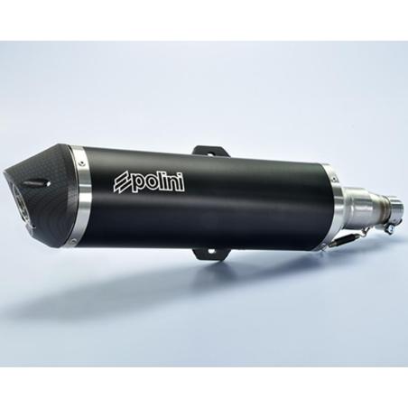 POLINI 190.0065 : POLINI Muffler - Black Aluminium Piaggio