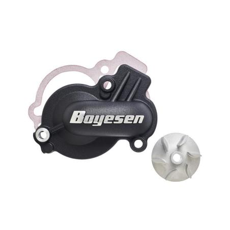 BOYESEN WPK-06DB : Tapa bomba de agua + hélice BOYESEN Supercooler negro