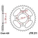 JT SPROCKETS JTR211.39 : Corona JT 211 de acero con 39 dientes