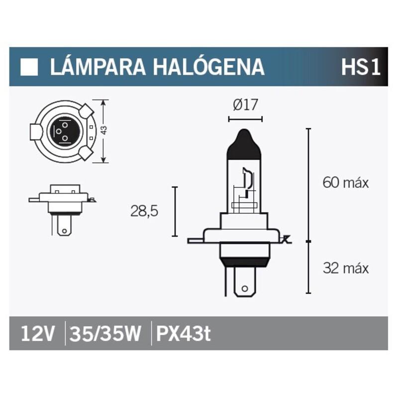 V PARTS HS1 : LAMPARA HALOGENA HS1