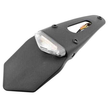 V PARTS YM-28104ELEDW-1 : Portamatrículas universal Enduro  transp. 6+3 LEDS