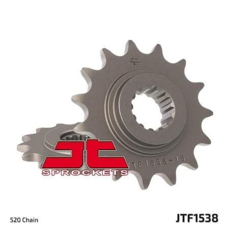 JT SPROCKETS JTF1538.15 : Piñón JT SPROCKETS acero estándar 1538 - Paso 520