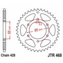 Corona plato transmision trasero