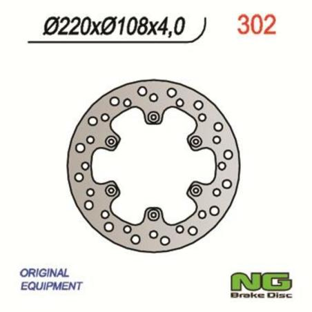 NG BRAKE DISC 302 : Disco de freno NG BRAKES redondo fijo