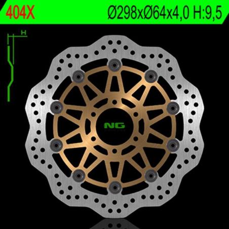 NG BRAKE DISC 404X : Disco de freno NG BRAKES ondulado flotante