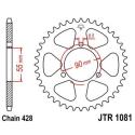 JT SPROCKETS JTR1081.46 : Corona JT 1081 de acero con 46 dientes