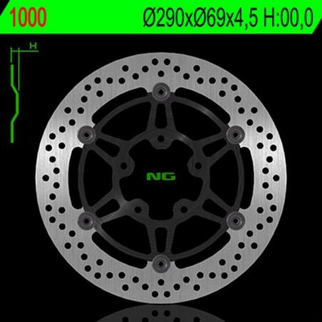 NG BRAKE DISC 1000 : Disco de freno NG BRAKES redondo flotante