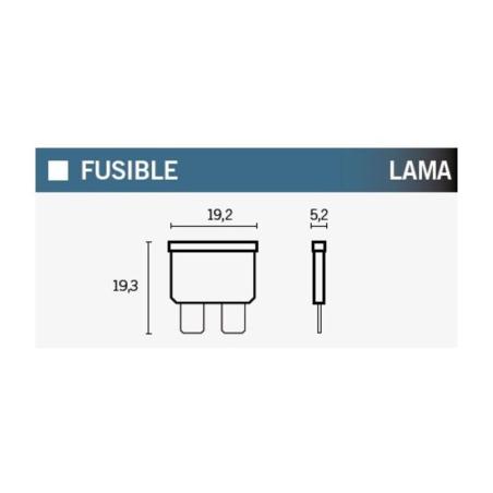 Fusible a lama 7.5A MARRON