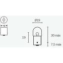 TECNIUM 14667 : Caja de 10 lámparas BILUX 12V5W T16