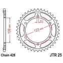 JT SPROCKETS JTR25.60 : Corona JT 25 de acero con 60 dientes