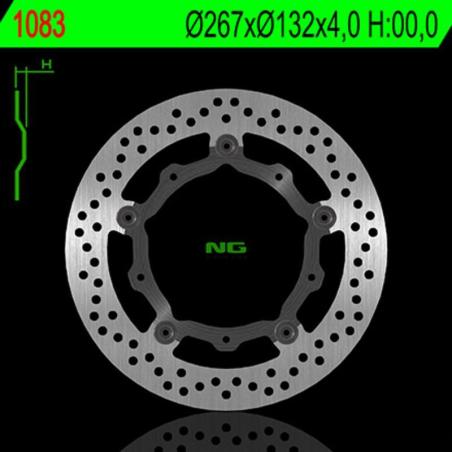 NG BRAKE DISC 1083 : Disco de freno NG BRAKES redondo flotante