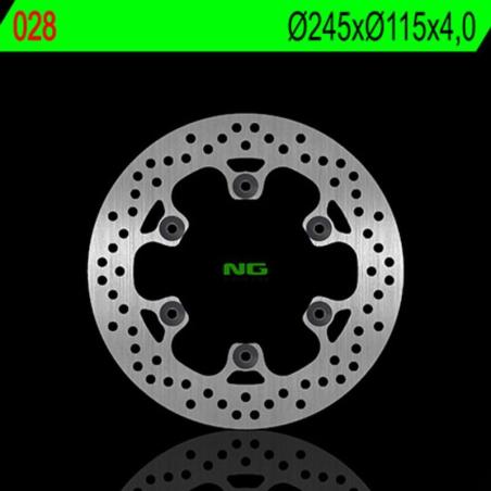 NG BRAKE DISC 028 : Disco de freno NG BRAKES redondo fijo