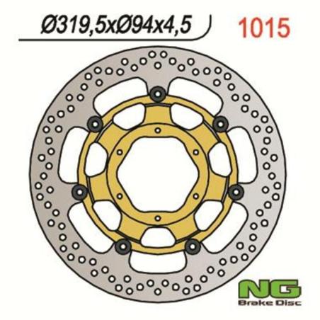 NG BRAKE DISC 1015 : Disco de freno NG BRAKES redondo flotante