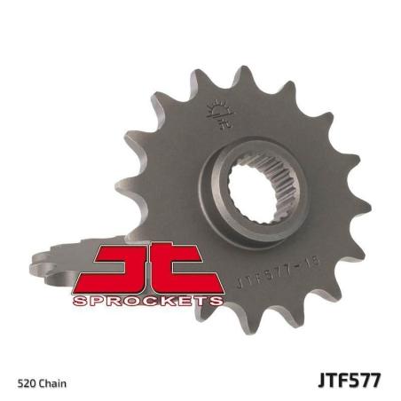 JT SPROCKETS JTF577.15 : Piñón JT SPROCKETS acero estándar 577 - Paso 520