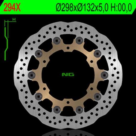 NG BRAKE DISC 294X : Disco de freno NG BRAKES ondulado flotante