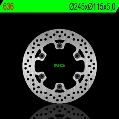 NG BRAKE DISC 636 : Disco de freno NG BRAKES redondo fijo