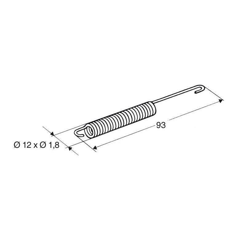 BUZZETTI 4788 : Muelle para caballete lateral