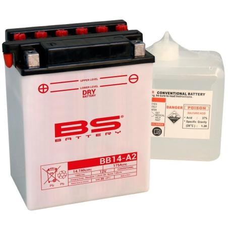 BS BATTERY 310571 : Batería BS BATTERY YB14A-A2 (Fresh Pack)