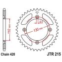 JT SPROCKETS JTR215.49 : Corona JT 215 de acero con 49 dientes