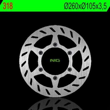 NG BRAKE DISC 318 : Disco de freno NG BRAKES redondo fijo