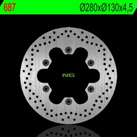 NG BRAKE DISC 687 : Disco de freno NG BRAKES redondo fijo