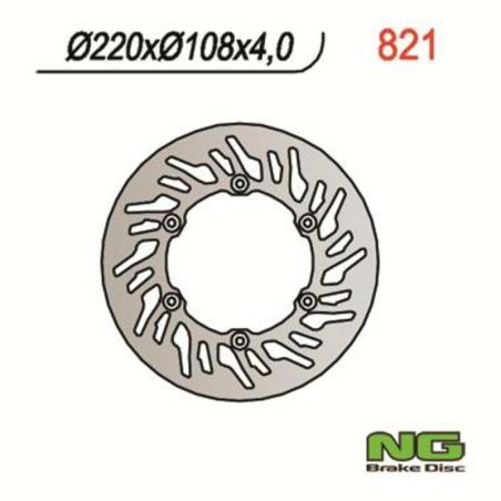 NG BRAKE DISC 821 : Disco de freno NG BRAKES redondo fijo