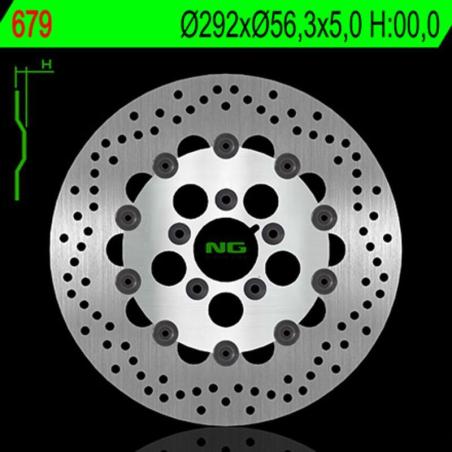 NG BRAKE DISC 679 : Disco de freno NG BRAKES redondo flotante