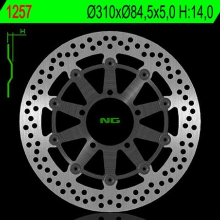 NG BRAKE DISC 1247 : Disco de freno NG BRAKES redondo fijo