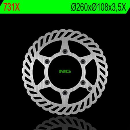 NG BRAKE DISC 731X : Disco de freno NG BRAKES ondulado fijo