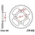 JT SPROCKETS JTR836.39 : Corona JT 836 de acero con 39 dientes