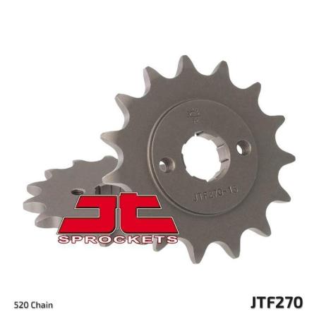 JT SPROCKETS JTF270.14 : Piñón JT SPROCKETS acero estándar 270 - Paso 520