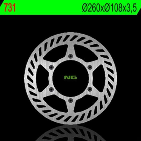 NG BRAKE DISC 731 : Disco de freno NG BRAKES redondo fijo