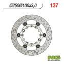 NG BRAKE DISC 137/OLD : Disco de freno NG BRAKES redondo flotante