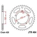 JT SPROCKETS JTR464.44 : Corona JT 464 de acero con 44 dientes