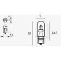 V PARTS 14685 : Caja de 10 lámparas 12V1.2W