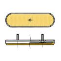 V PARTS 8161 : CATADIOPTRICO OVALADO LATERAL