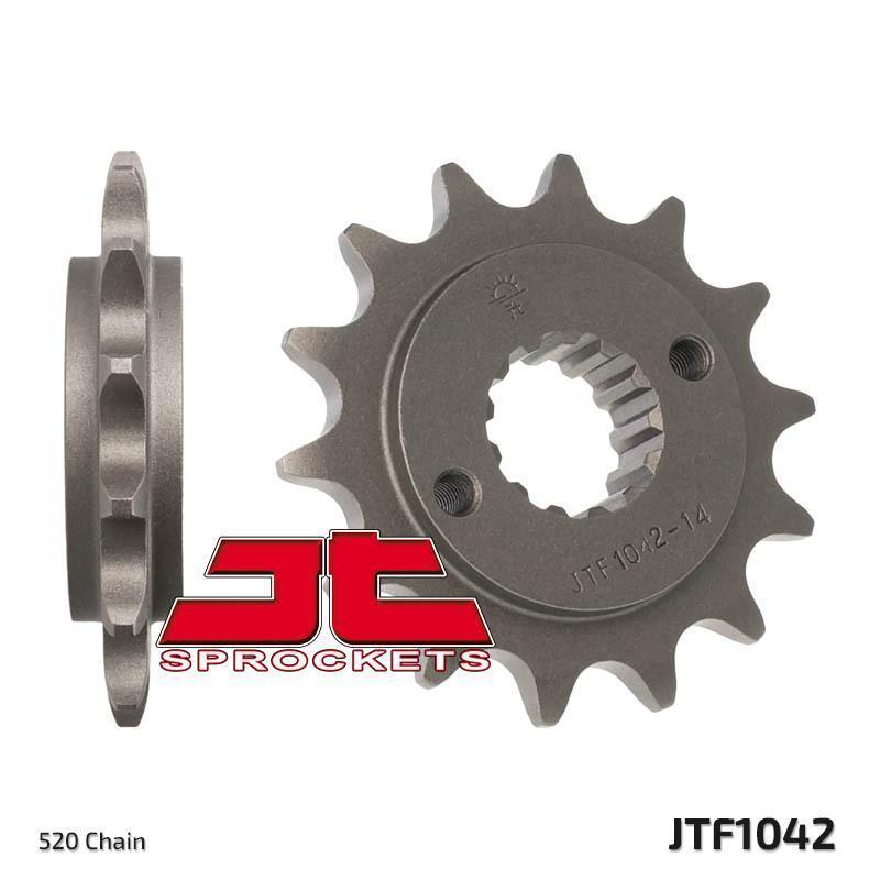 JT SPROCKETS JTF1042.14 : Piñón JT SPROCKETS acero estándar 1042 - Paso 520