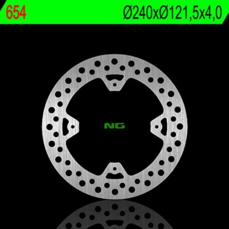 NG BRAKE DISC 654 : Disco de freno NG BRAKES redondo fijo