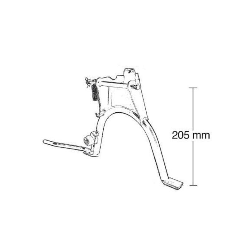 BUZZETTI 8595 : Caballete central completo BUZZETTI - Minarelli vertical