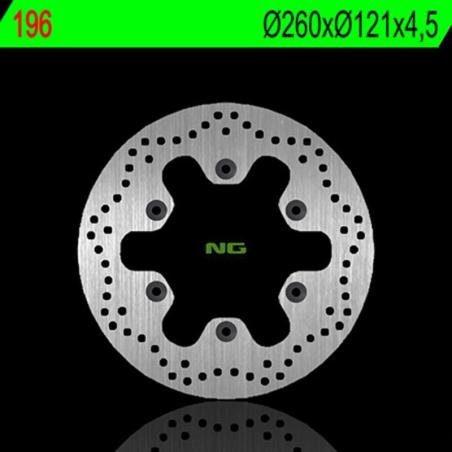 NG BRAKE DISC 196 : Disco de freno NG BRAKES redondo fijo