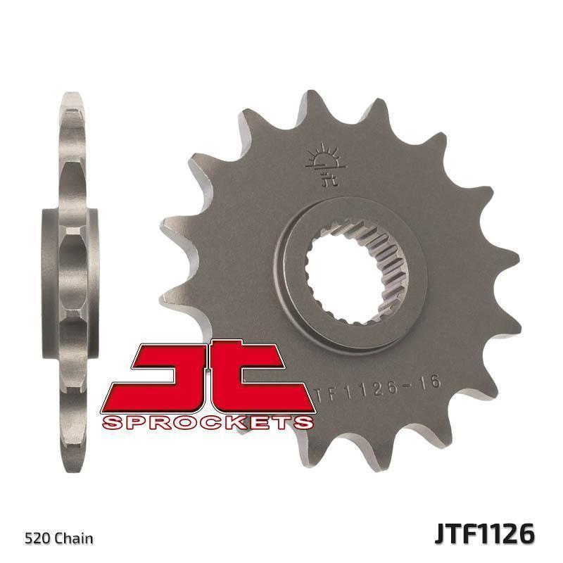 JT SPROCKETS JTF1126.16 : Piñón JT SPROCKETS acero estándar 1126 - Paso 520