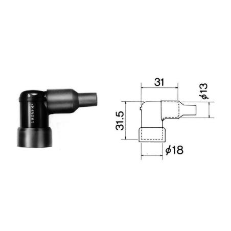 NGK 8719 : Pipa Bujía NGK LB10EHAK